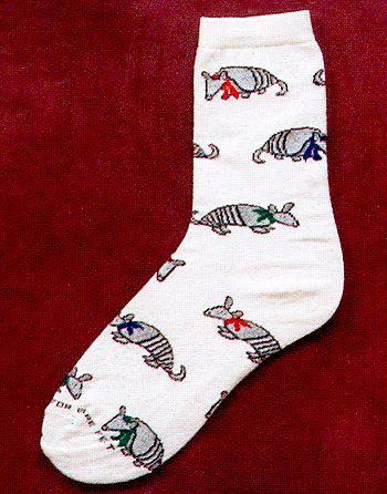 Armadillo Socks from Critter Socks