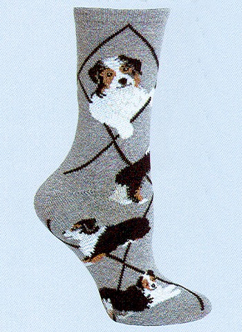 Australian Shepherd Socks from Critter Socks