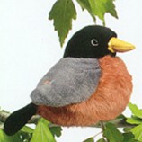 Stuffed Plush Robin