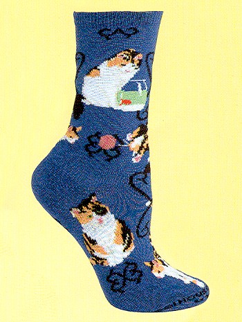 Calico Cat Socks from Critter Socks