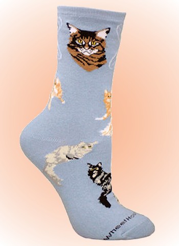 Maine Coon Cat Socks from Critter Socks