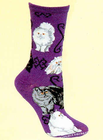 Persian Cat Socks from Critter Socks