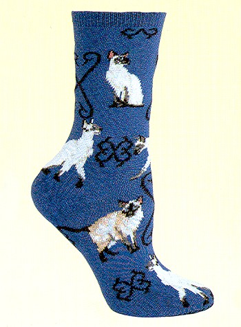 Siamese Cat Socks from Critter Socks
