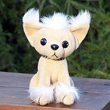 Stuffed Plush Chinese Crested Dog