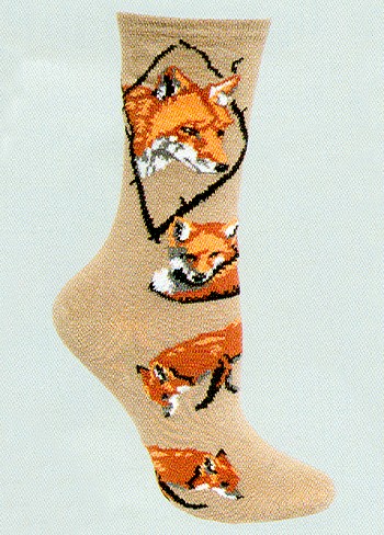 Red Fox Socks from Critter Socks