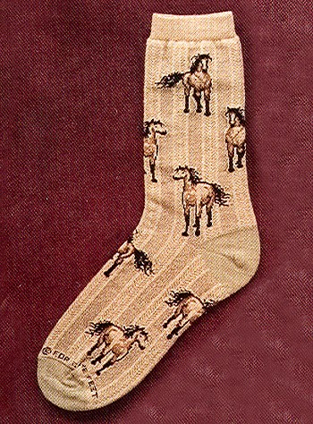Buckskin Horse Socks from Critter Socks