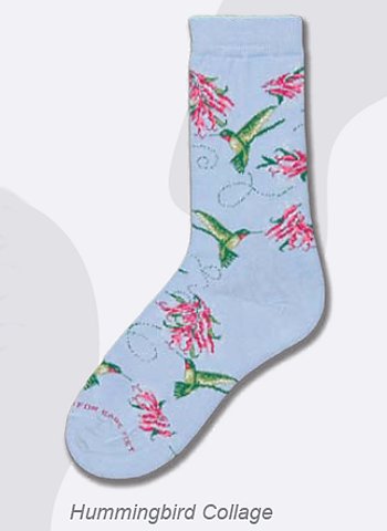Hummingbird Socks from Critter Socks