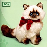 Stuffed Plush Siamese Cat from Stuffed Ark