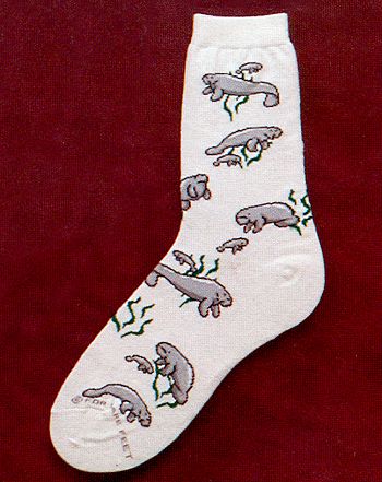 Manatee Socks from Critter Socks