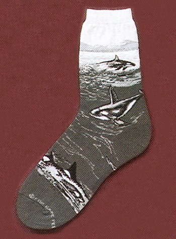 Orca Socks from Critter Socks