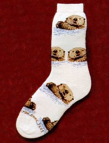 Sea Otters Stylish Fully Cushioned Socks