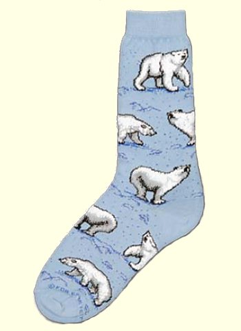 Polar Bear Socks from Critter Socks