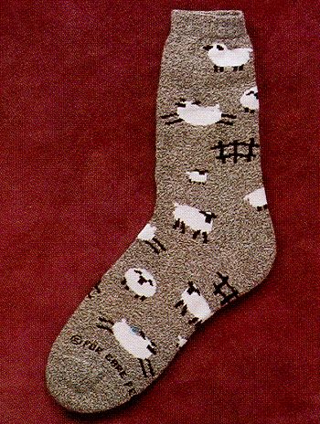Grey Sheep Socks from Critter Socks