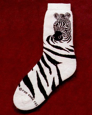 Zebra Socks from Critter Socks